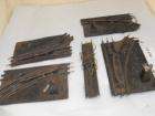   toys model railroad train switch track 3rd rail track lot of 5 pieces