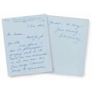  Horatius Murray Autographed Letter 