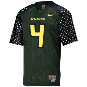   Oregon Ducks #4 Green Tackle Twill Football Jersey