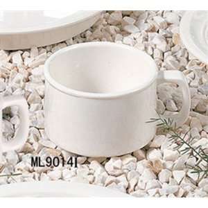 Soup Mug, 12 Oz., 4 1/8 Dia., With Handle, Melamine, Ivory, Mile 