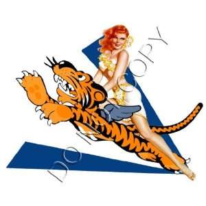  Flying Tiger AVG Pinup Nose Art Decal s126 Musical 