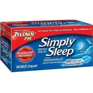  Tylenol   Simply Sleep, Nighttime Sleep Aid, 130 Caplets 