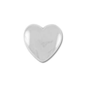  12mm Silver Heart Metalized Resin Bead Arts, Crafts 