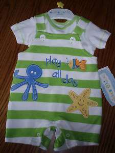 WISHES & KISSES NEWBORN BABY BOYS OUTFIT NEW NWT  