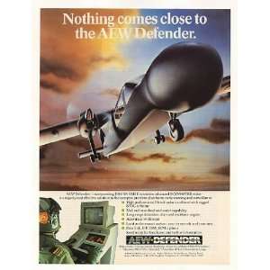  1986 Pilatus AEW Defender Early Warning Aircraft Print Ad 