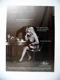 Baker Furniture Palladian Collection couple coffee 1995 print Ad 