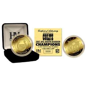  Indianapolis Colts AFC South Division Champions .24KT Gold 