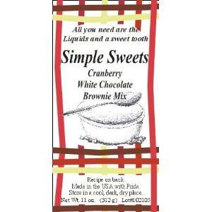 Cranberry White Chocolate Chip Brownies Grocery & Gourmet Food