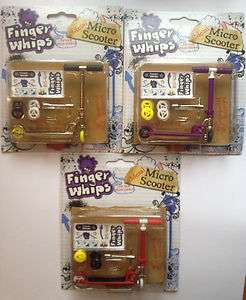 FINGER WHIPS METAL MICRO SCOOTER FINGERWHIPS TECH DECK STYLE TOY BRAND 