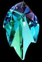 8805 45mm SWAROVSKI AB LEAF Austrian Crystal Prism Pendant Logo RARE 
