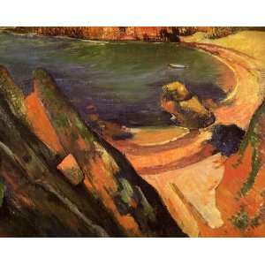  Oil Painting The Creek, Le Pouldu Paul Gauguin Hand 