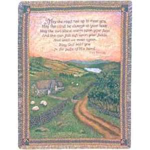  Irish Blessing Afghan Tapestry Throw 
