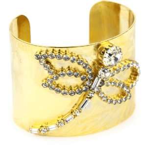   Cocotay Social Swarovski Crystal Dragonfly Cuff Bracelet Jewelry
