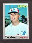 1970 TOPPS 476 DON SHAW MONTREAL EXPOS EX NM  