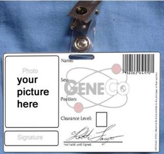 Genetic Opera Reop GeneCo ID Card Movie Props Custom  