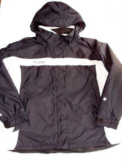   COLUMBIA Black Gray SKI Jacket 2X Hooded Winter Coat Parka  