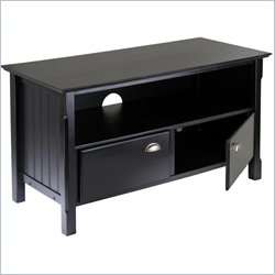 Winsome Timber Solid Wood Plasma/LCD Black TV Stand 021713202444 