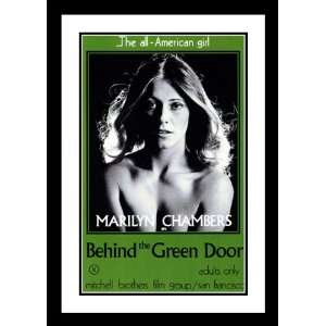  Behind the Green Door Framed and Double Matted 20x26 Movie 