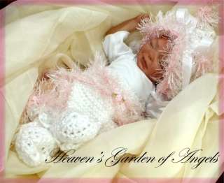 Reborn Marita Winters Sunshine sculpt Baby Girl with Custom Cocoon set 