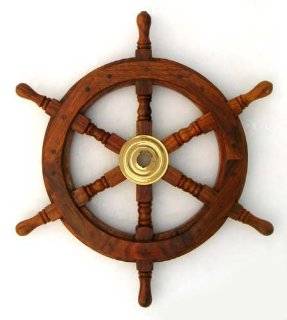 12 Wood Ship Wheel   Pirate Shipwheel   Nautical Decor