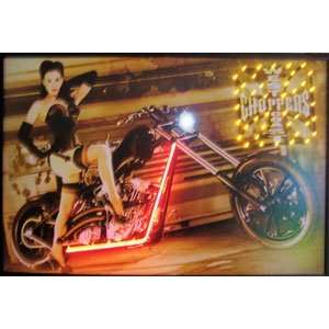  West Coast Choppers Girl Neon/LED Poster