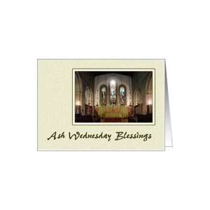 Ash Wednesday   Church Altar Card