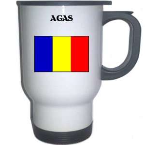  Romania   AGAS White Stainless Steel Mug Everything 