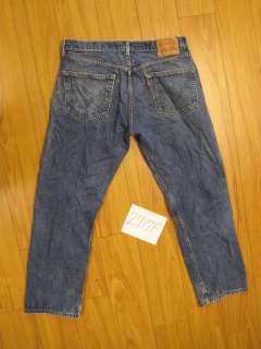 destroyed levis 501 feathered jean used tag 36x30 2717F  