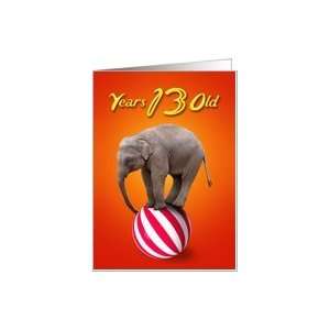    Elephant and Ball card for a 13 year old Card Toys & Games