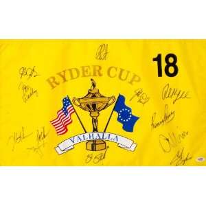   , Cink, Furyk PSA/DNA   Autographed Pin Flags