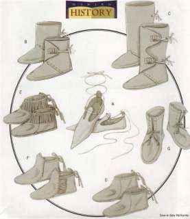 Medieval/Renaissance Shoe/Boot PATTERN Mocassin Slipper  
