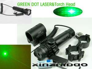 Sport 532NM Green Laser Sight&Flashlight Torch&Mout Remote pressure 