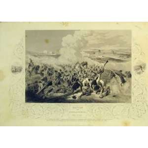   1855 Scene Battle Eupatoria War Soldiers Horses Guns