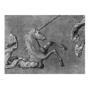 Pivot Publishing   B PPBPVP2108 Baldung Unicorn Study  10 x 8  Poster 