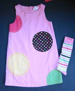 NWT Gymboree Girl Tea for Two Pink Dot Dress Socks 5 5T  