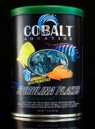 Cobalt Spirulina Flakes Fish Food 8oz NEW  