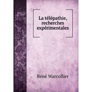   lÃ©pathie, recherches expÃ©rimentales RenÃ© Warcollier Books