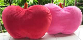 Lovely 1pair ping&red hello kitty apple stuffed pillow  