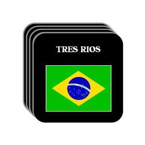  Brazil   TRES RIOS Set of 4 Mini Mousepad Coasters 