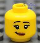 NEW Lego City Female Girl MINIFIG SMILE HEAD w/Grin  Dino/Kingdoms 