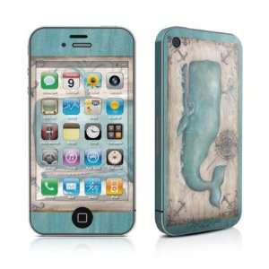 Whale Watch Design Protective Skin Decal Sticker for Apple iPhone 4 