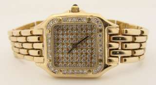 LADIES DIAMOND PAVE 14K Y.G .WATCH   CLOSEOUT PRICE $  