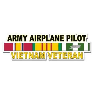  US Army Airplane Pilot Vietnam Veteran Window Strip Decal 