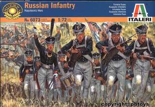 72 Figuren Italeri 6073 Napoleon Rußland Infanterie  