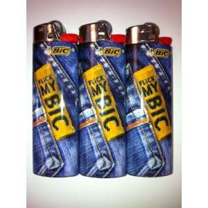  Flick My Bic 3 Count Lighter 