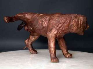 Bronze Fountain Dog Peeing Urinating Yard Art Sculpture  