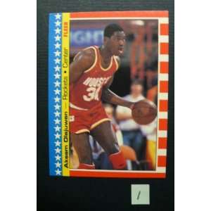  Akeem Olajuwon   Lot of Three (3) 1987 1988 Fleer Stickers 