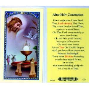  Prayer After Holy Communion Holy Card (800 496) (E24 667 
