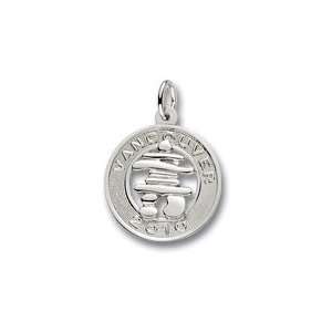    Rembrandt Charms Vancouver Inukshuk Charm, 14K White Gold Jewelry