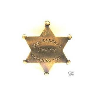   Reviews Brass Obsolete U.S. Marshal Oklahoma Police Badge Star